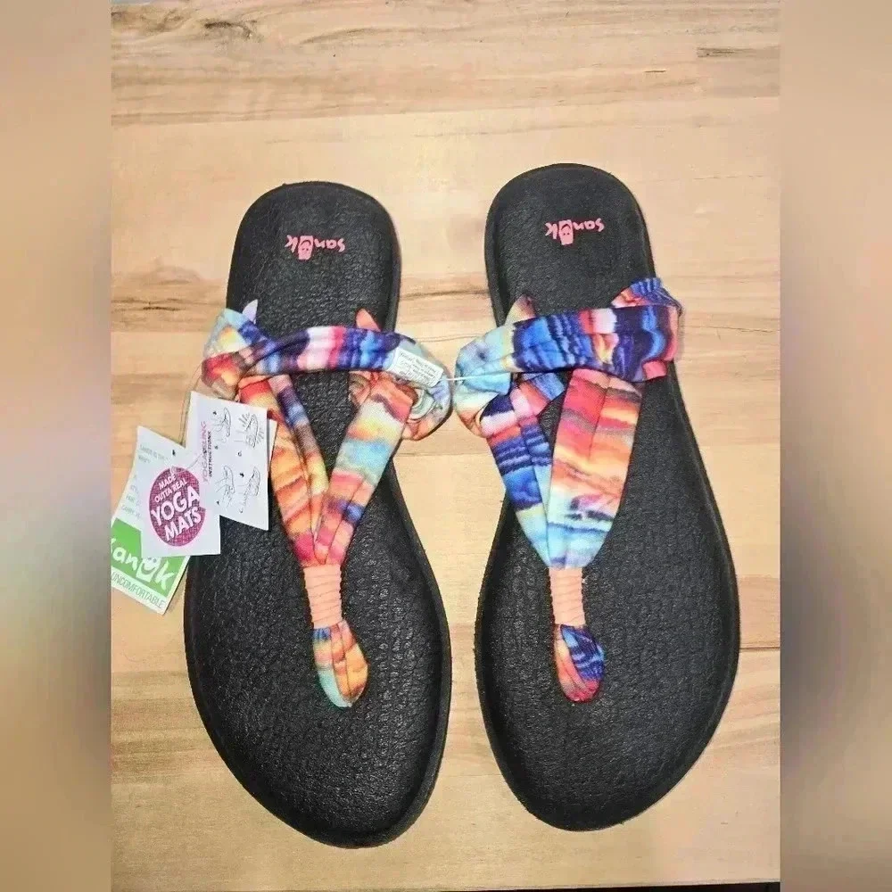 GUC Sanuk Yoga Sling 2 Memory Foam Sandals - Size 8 - Picture 2 of 9